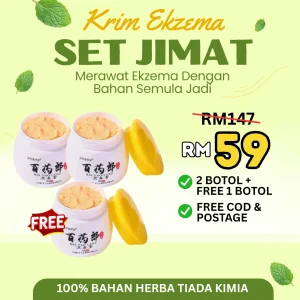 KRIM EKZEMA - SET JIMAT (3 BOTOL)
